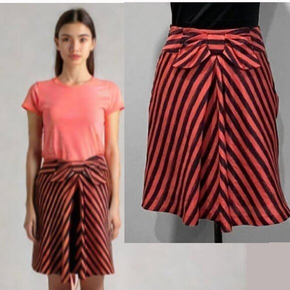 DEE Flavor Stripped Bow Skirt - Picture 1 of 14